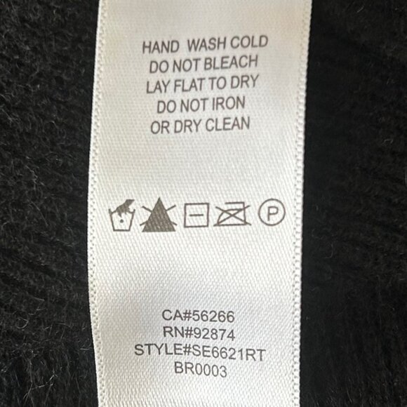 Splendid Black Cashmere Sweater Size XS - Picture 5 of 8